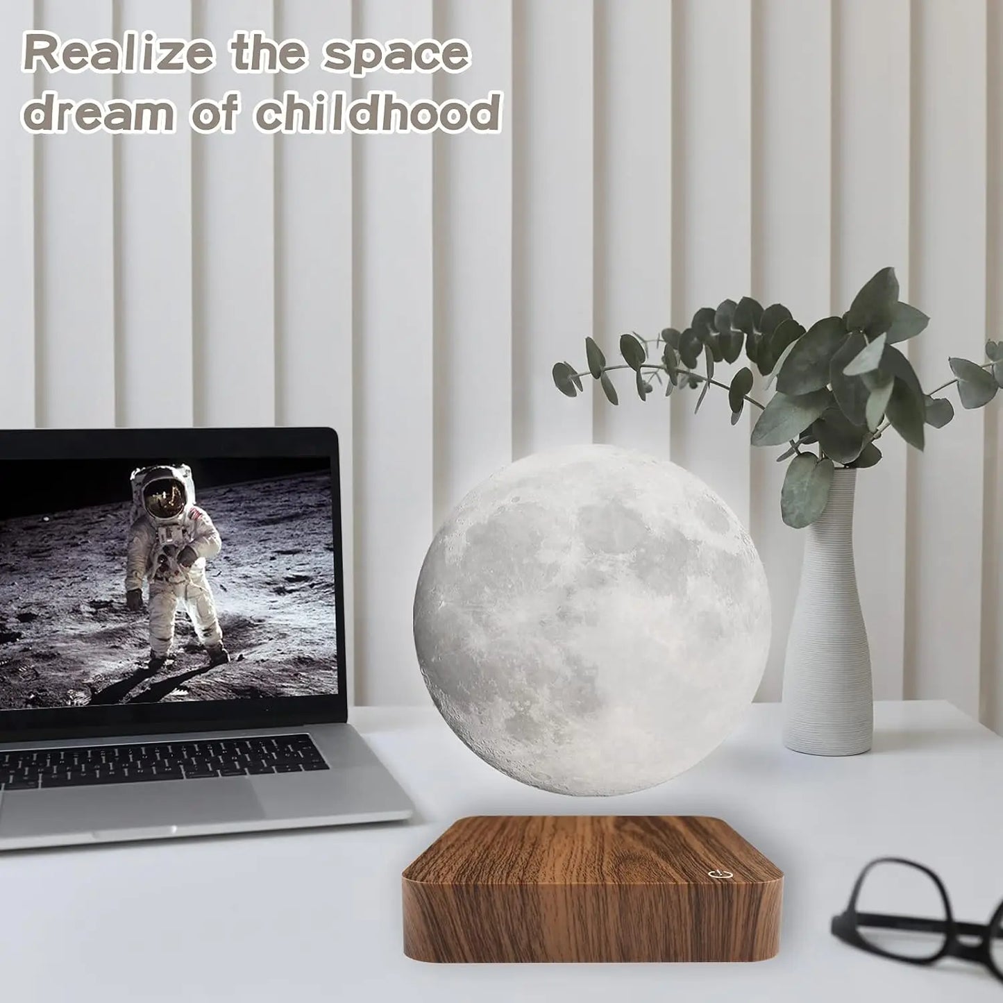 Levitating Moon Magnetic Night Light
