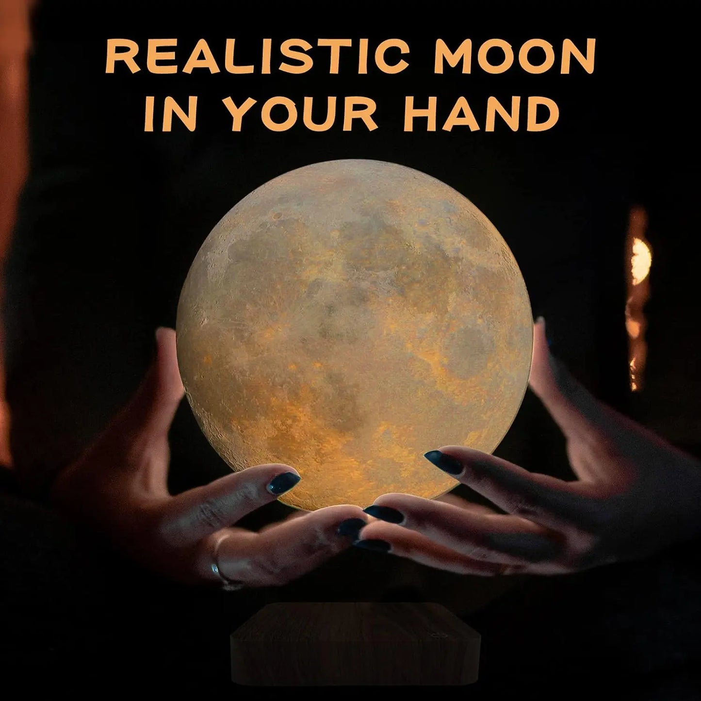 Levitating Moon Magnetic Night Light