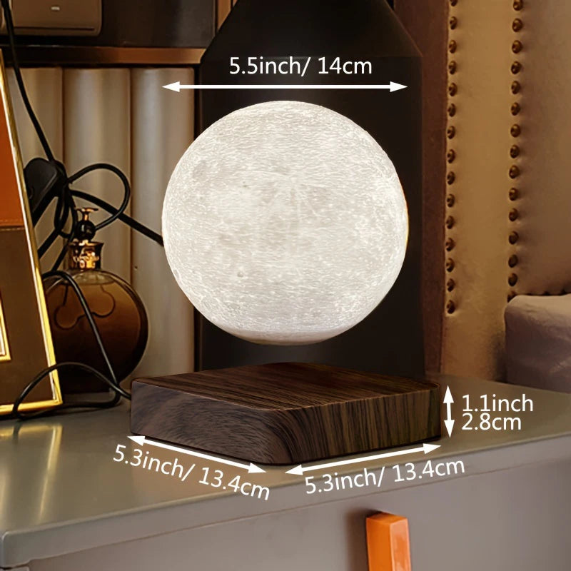 Levitating Moon Magnetic Night Light